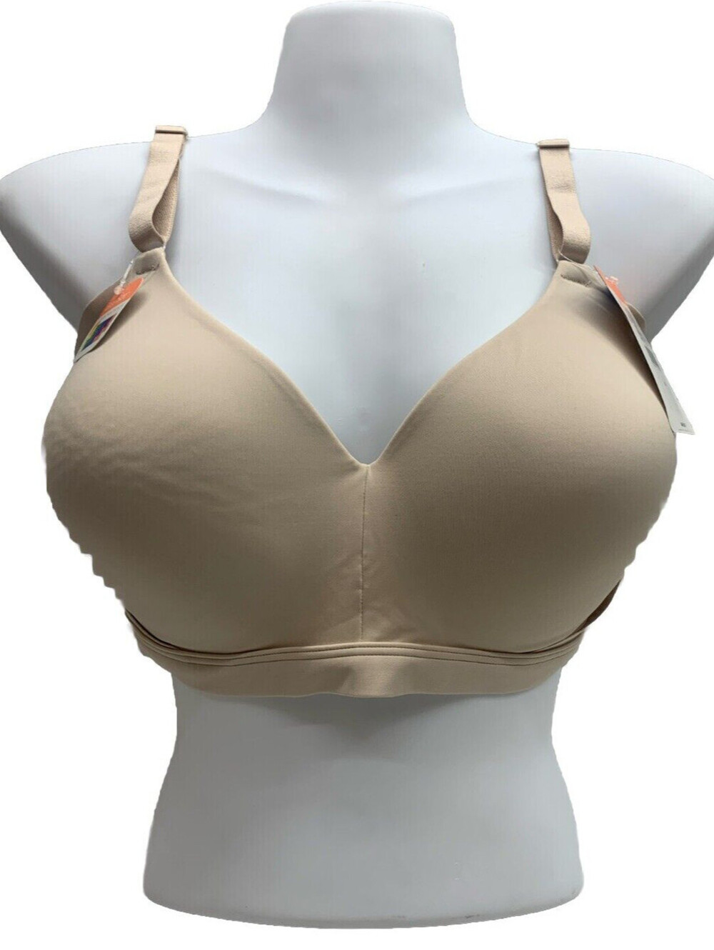 Warner's RN2231A-100 No Side Effects Wirefree Contour Bra Size XL Toasted Almond